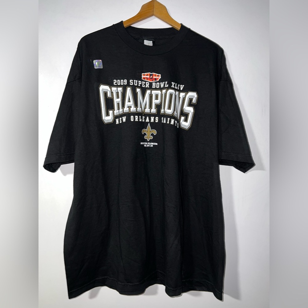 New Orleans Saints Men’s T-Shirt, 2009 Super Bowl Champions, NWOT, Size 2XL
